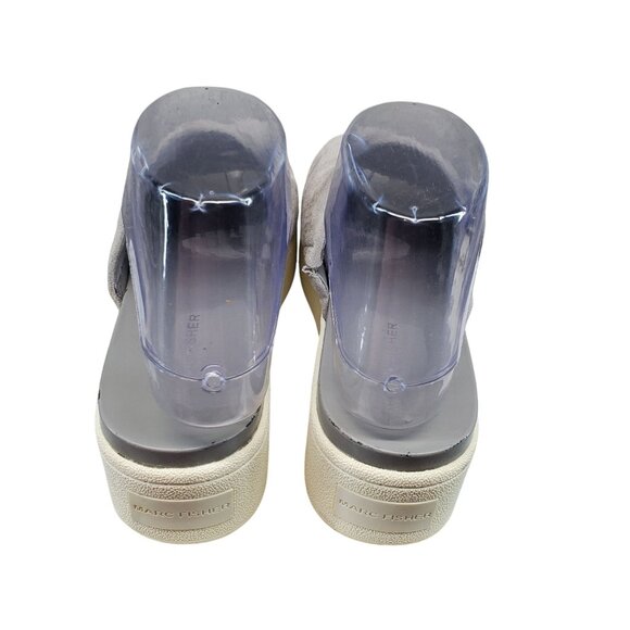 Marc Fisher Shoes Womens 7 Gray Textile Kandis Slides *Read* - Picture 6 of 12